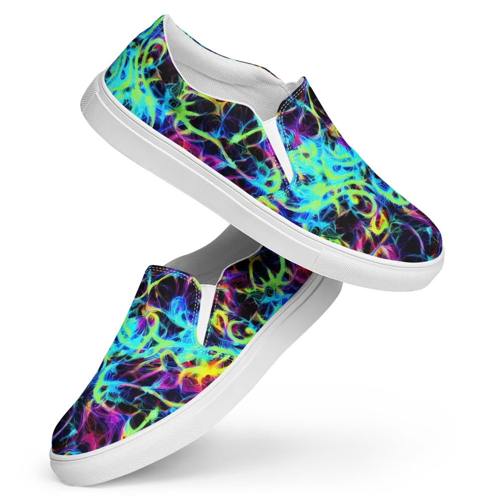Celestial Tangledown on Women's Slip-On Canvas Shoes — Front