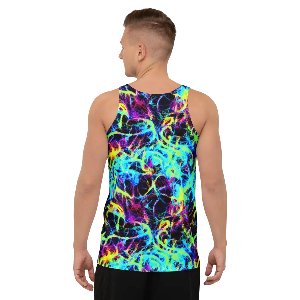 Celestial Tangledown on Men's Tank Top — Back