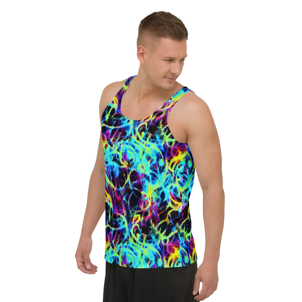 Celestial Tangledown on Men's Tank Top — Left Front