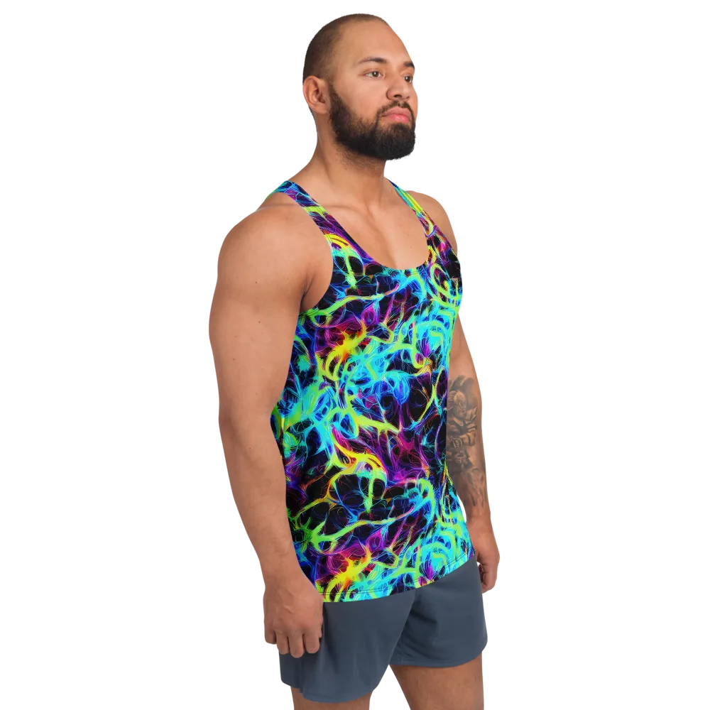 Celestial Tangledown on Men's Tank Top — Right Front