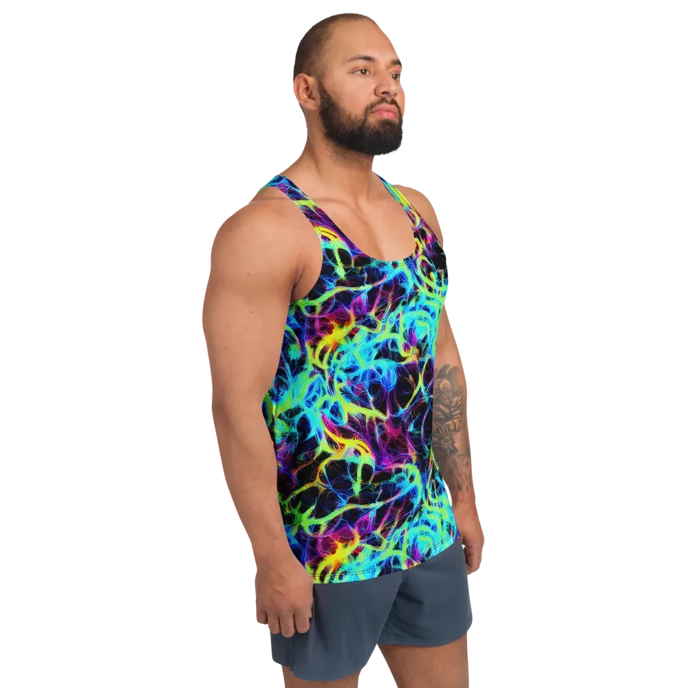 Celestial Tangledown on Men's Tank Top — Right Front