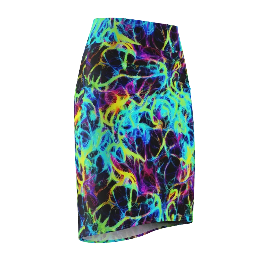 Celestial Tangledown on Pencil Skirt — Front Side