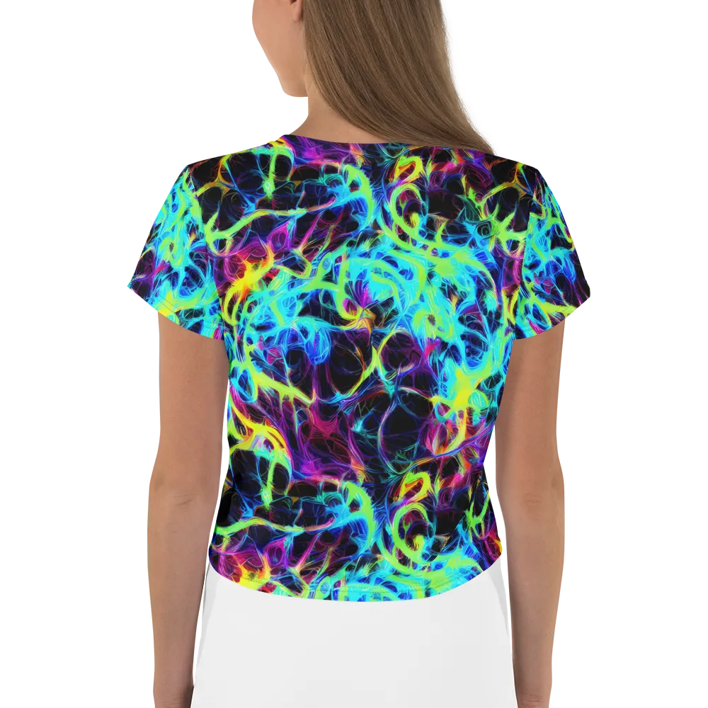 Celestial Tangledown on Crop Tee — Back