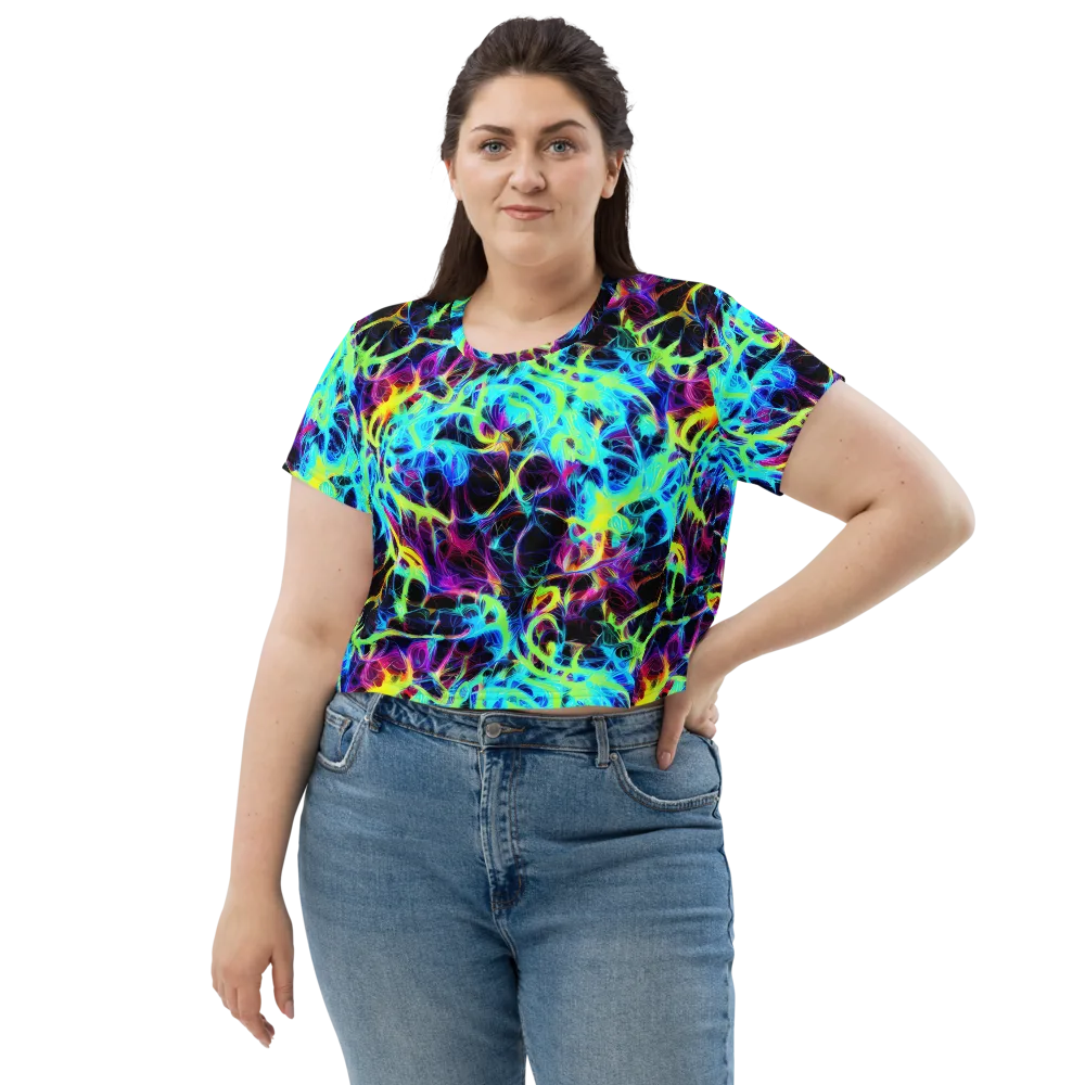 Celestial Tangledown on Crop Tee — Front