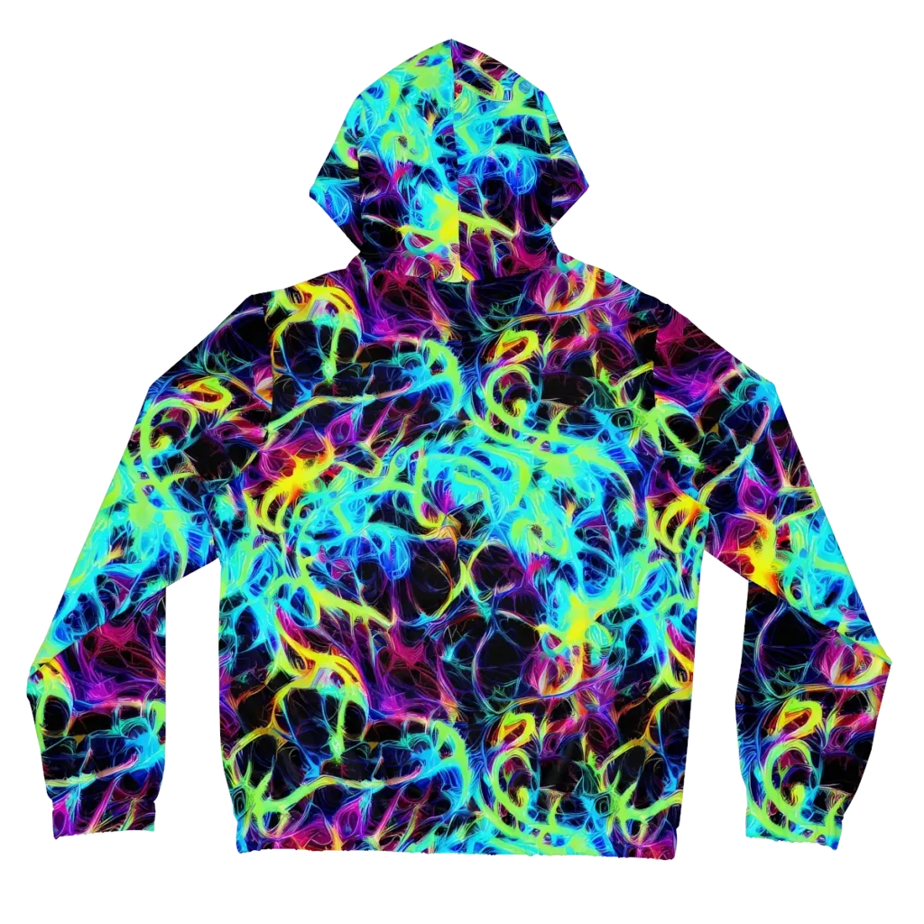 Celestial Tangledown on Women's Full-Zip Hoodie — Back