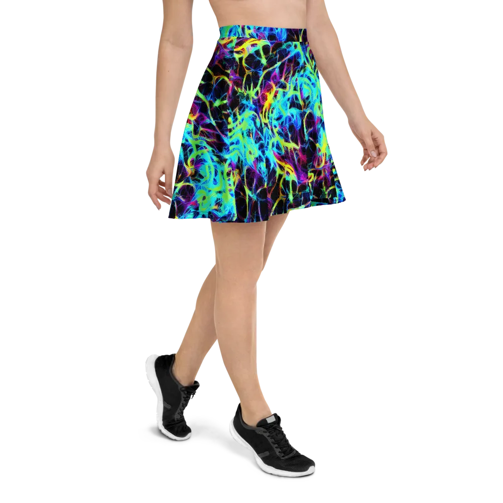 Celestial Tangledown on Skater Skirt — Right