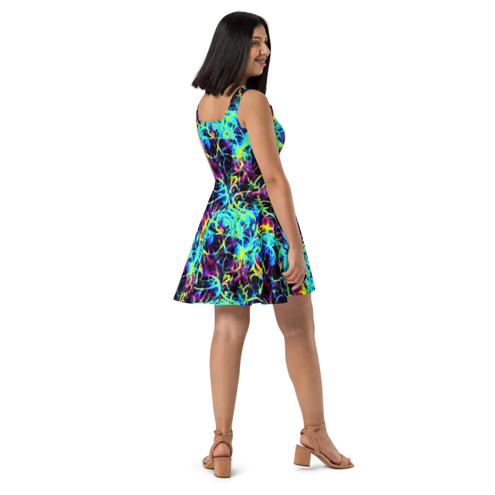 Celestial Tangledown on Skater Dress — Right