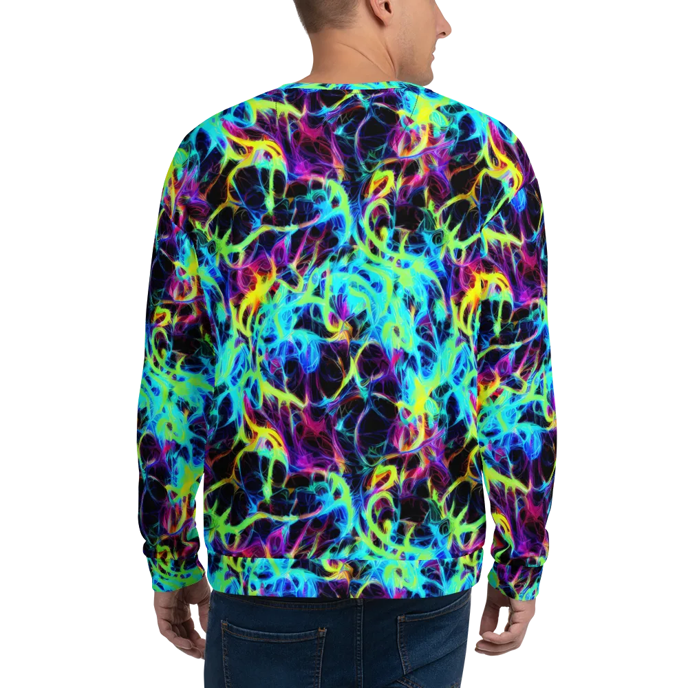 Celestial Tangledown on Sweatshirt — Back