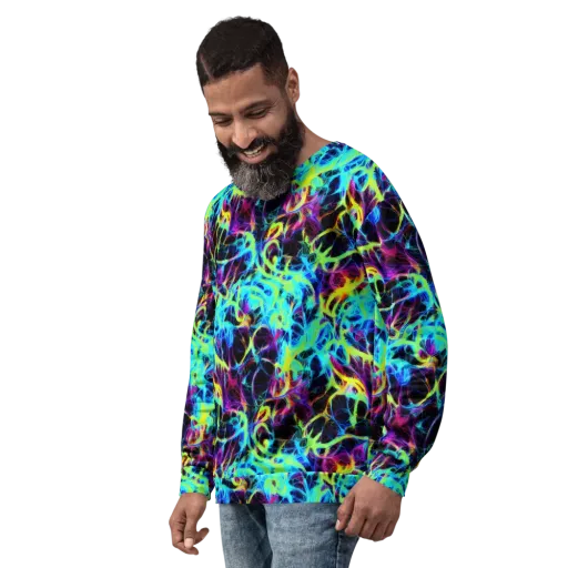 Celestial Tangledown on a Sweatshirt