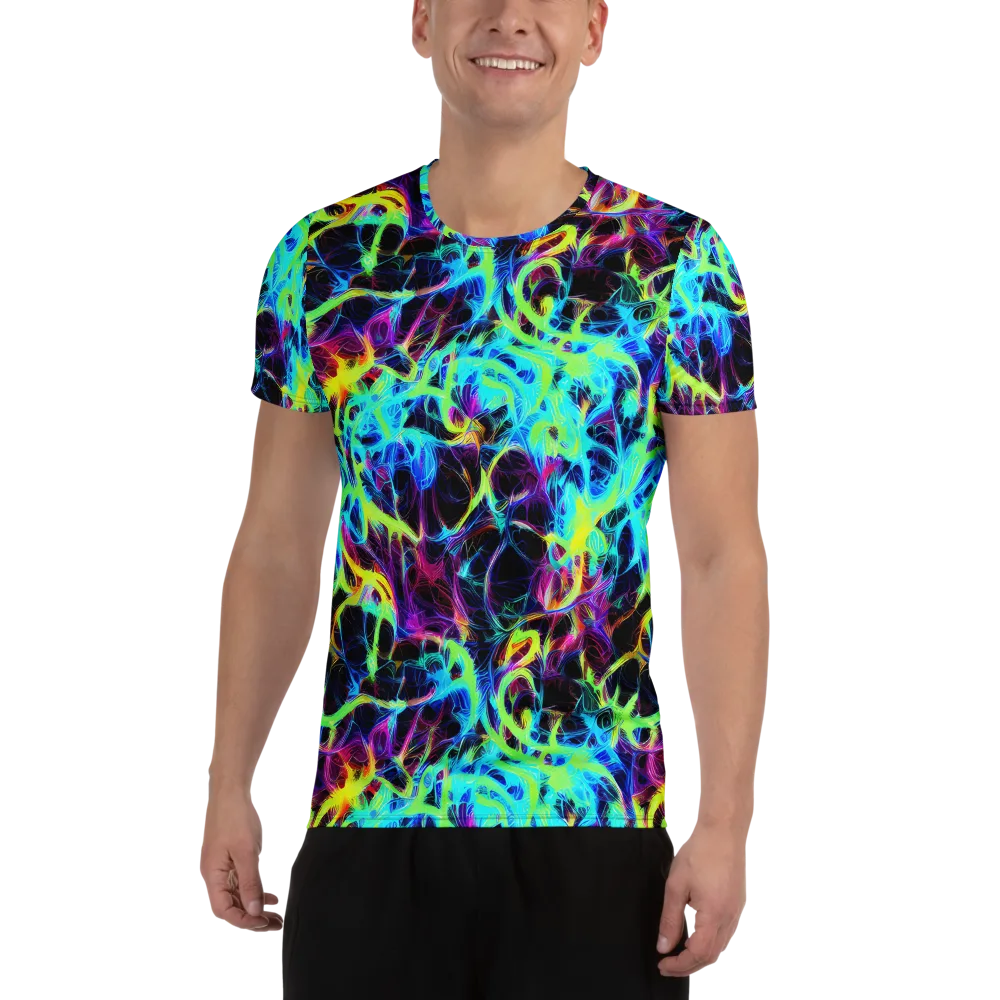 Celestial Tangledown on Men's Athletic T-Shirt — Front