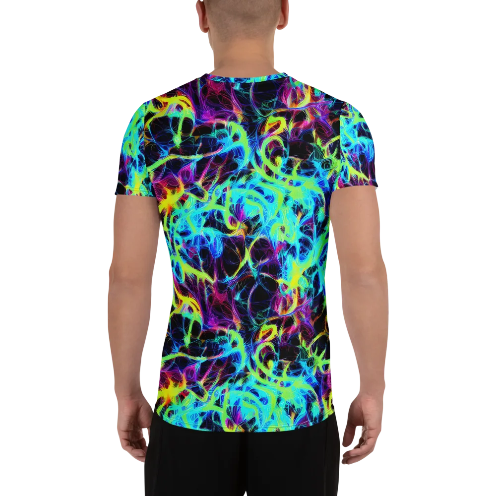 Celestial Tangledown on Men's Athletic T-Shirt — Back