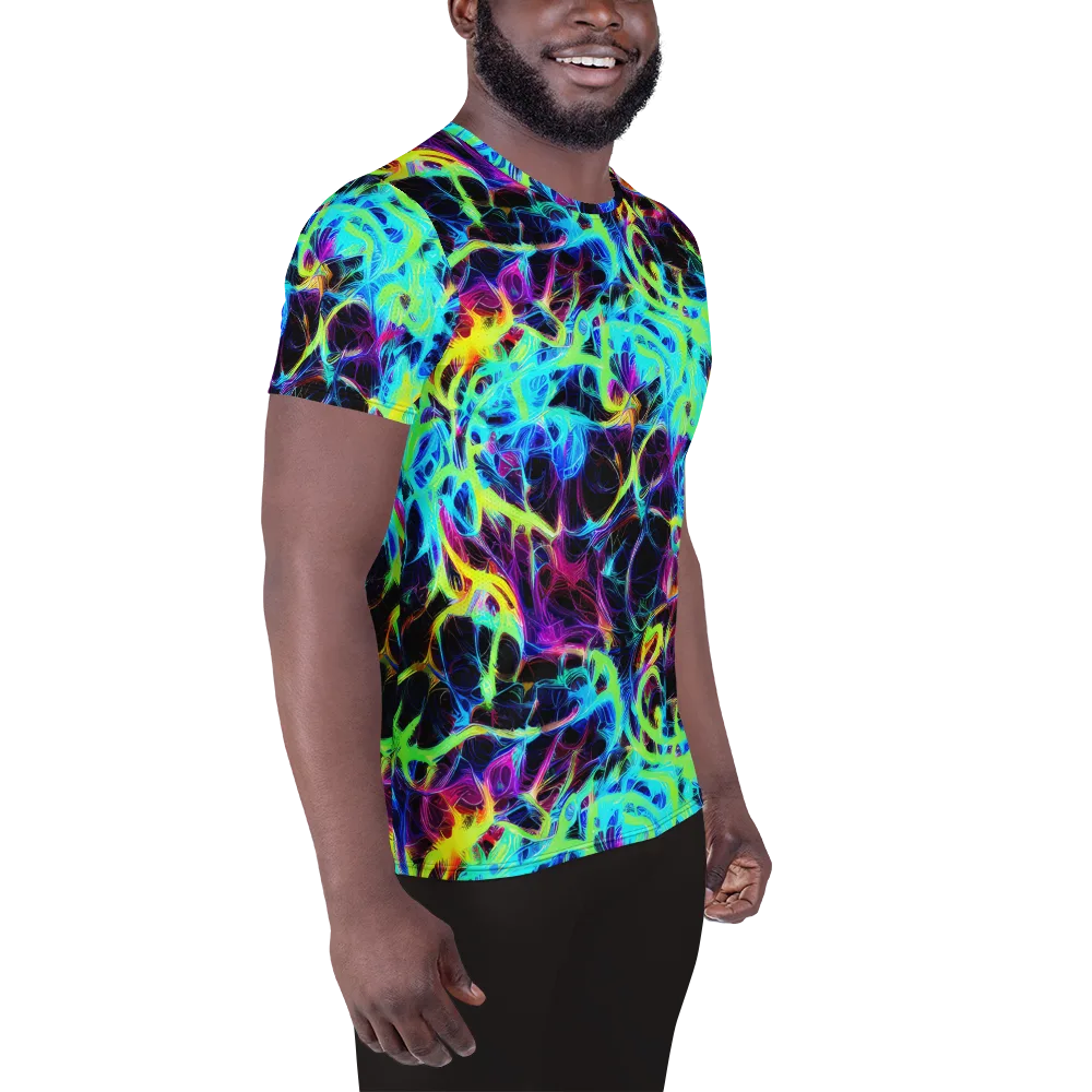Celestial Tangledown on Men's Athletic T-Shirt — Right