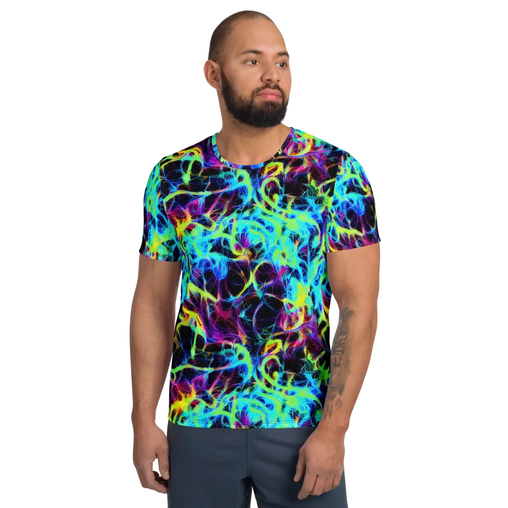 Celestial Tangledown on Men's Athletic T-Shirt — Front