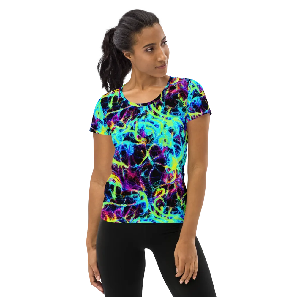 Celestial Tangledown on Women's Athletic T-Shirt — Front