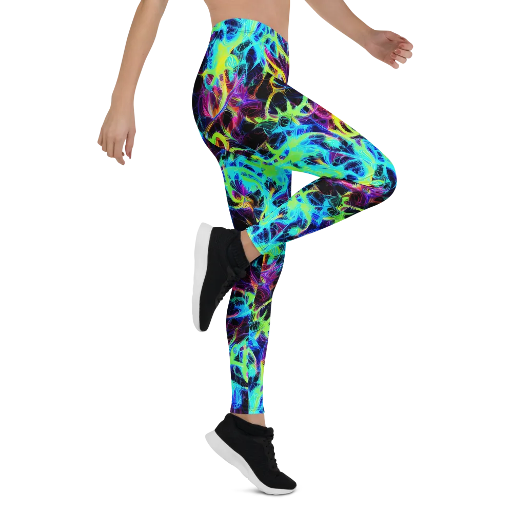 Celestial Tangledown on Leggings — Right
