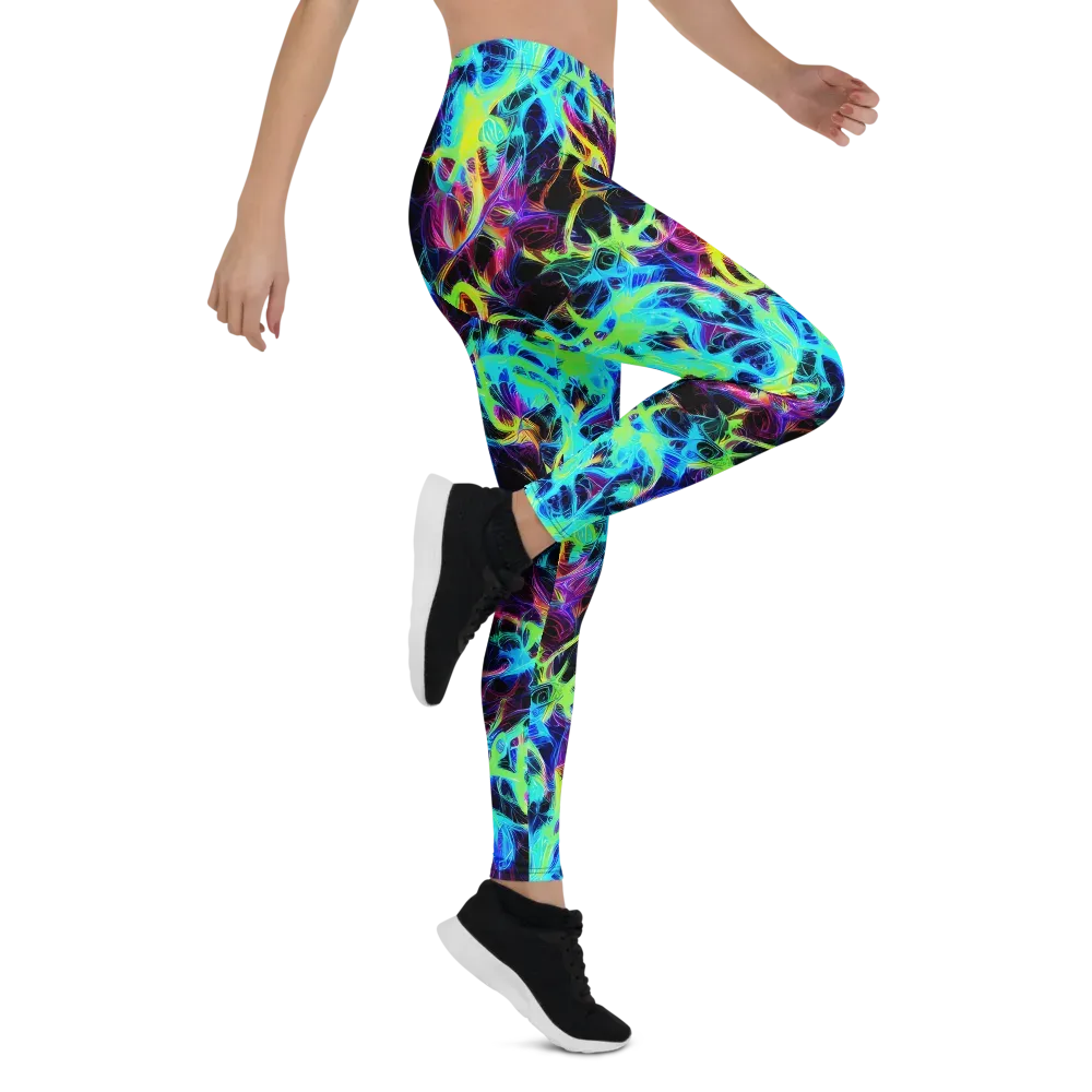 Celestial Tangledown on Leggings — Right