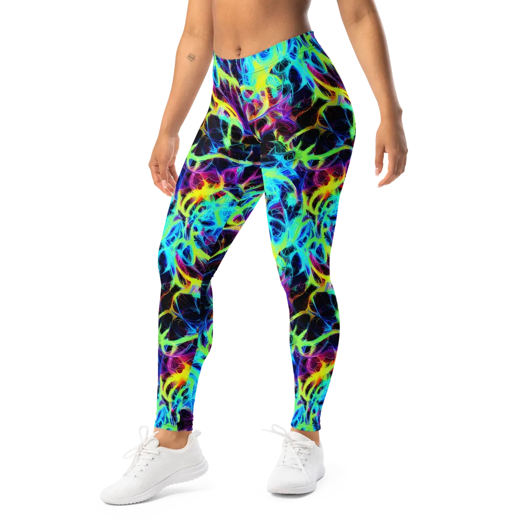 Celestial Tangledown on Leggings — Left Front