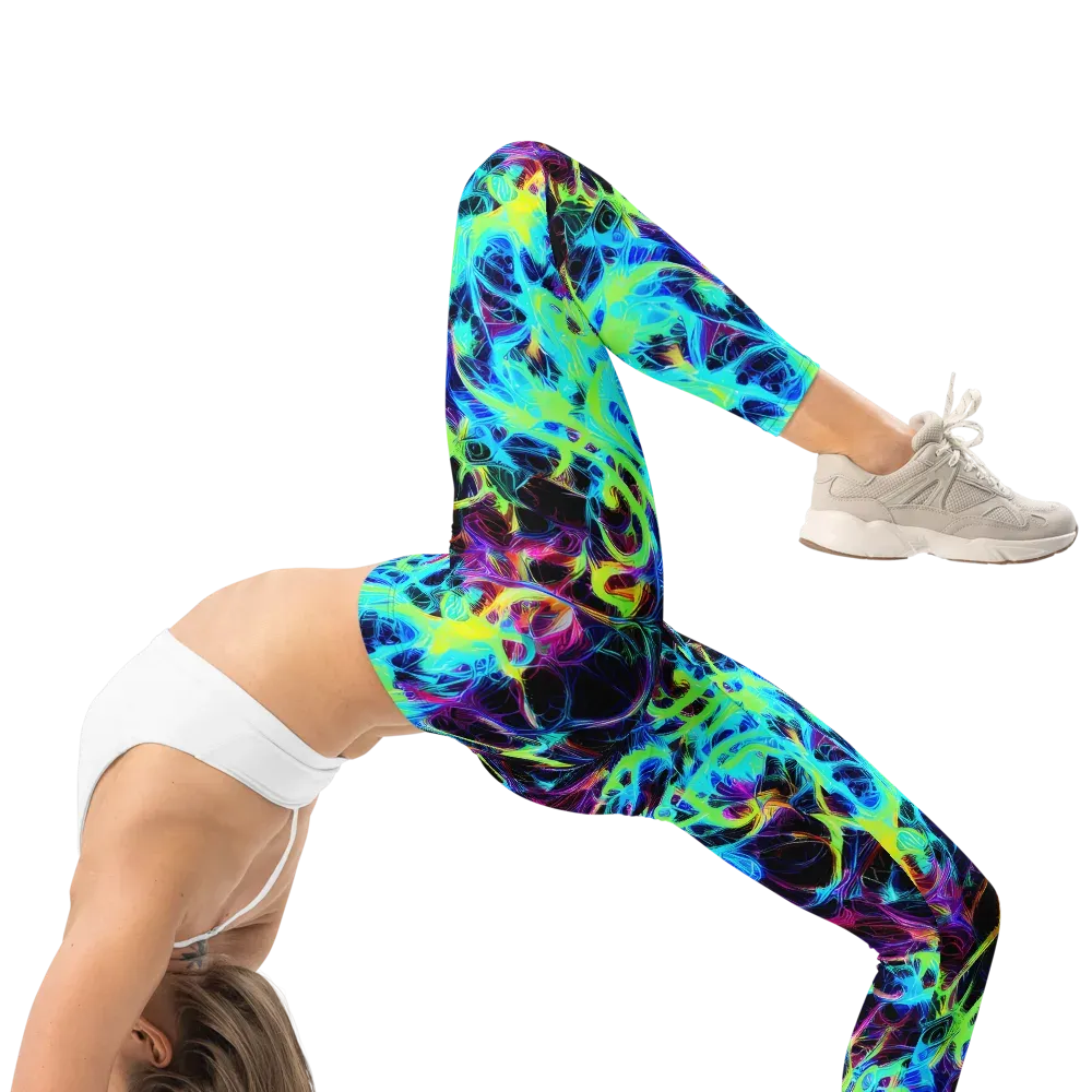 Celestial Tangledown on Leggings — Right