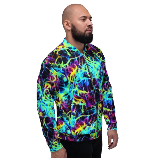 Celestial Tangledown on a Bomber Jacket