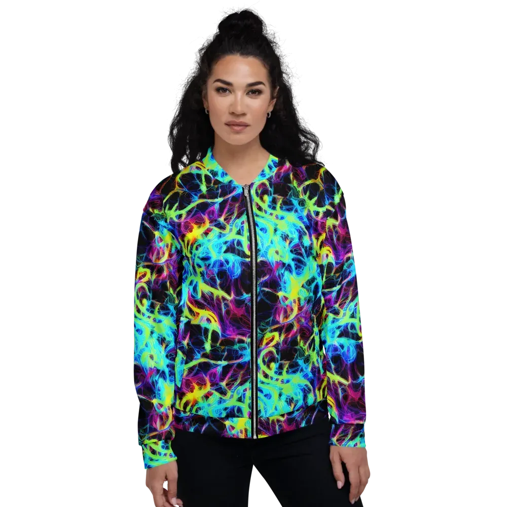 Celestial Tangledown on Bomber Jacket — Front