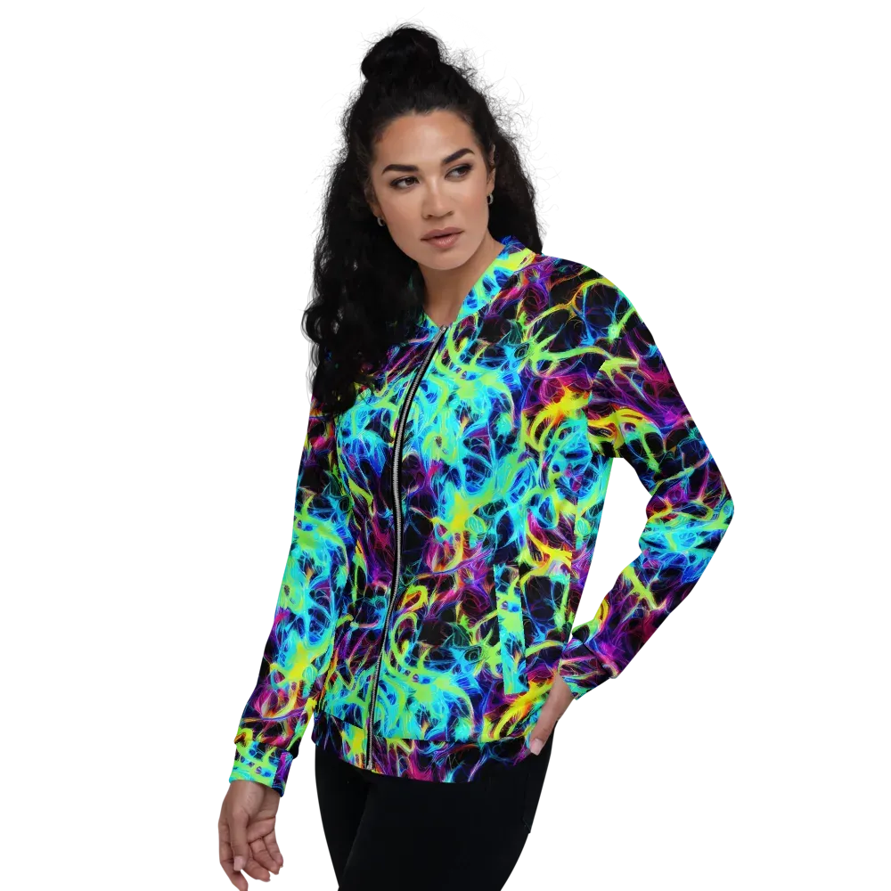 Celestial Tangledown on Bomber Jacket — Left