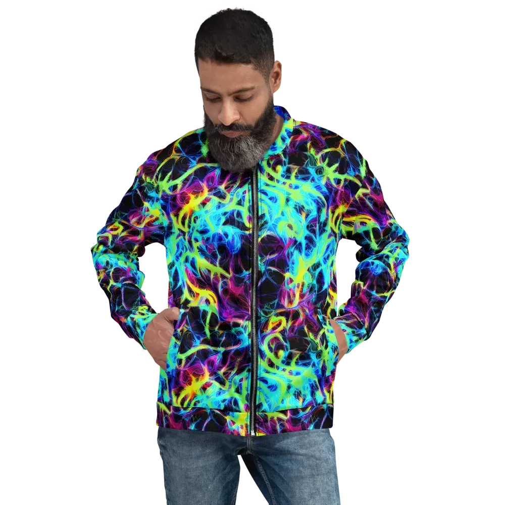 Celestial Tangledown on Bomber Jacket — Front