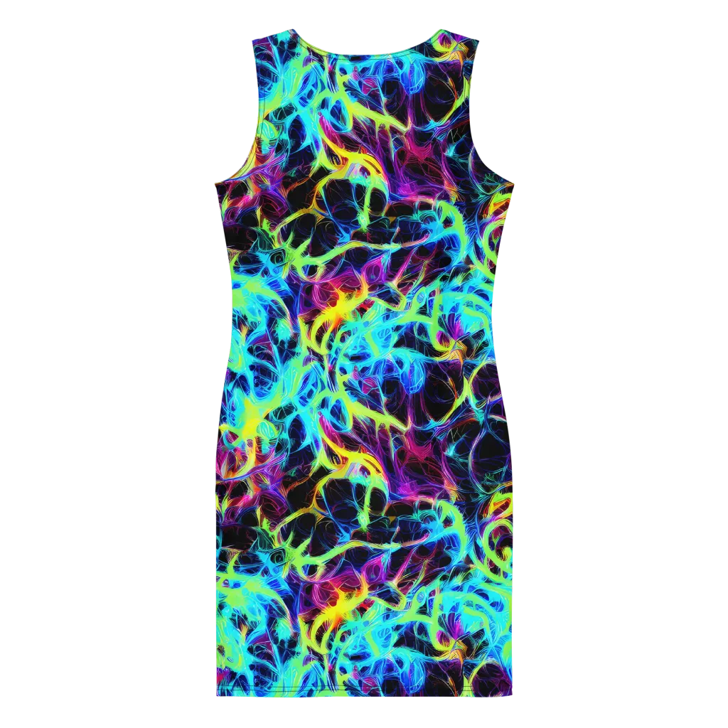 Celestial Tangledown on Bodycon Dress — Back