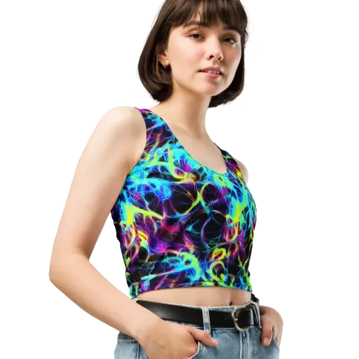 Celestial Tangledown on a Crop Top