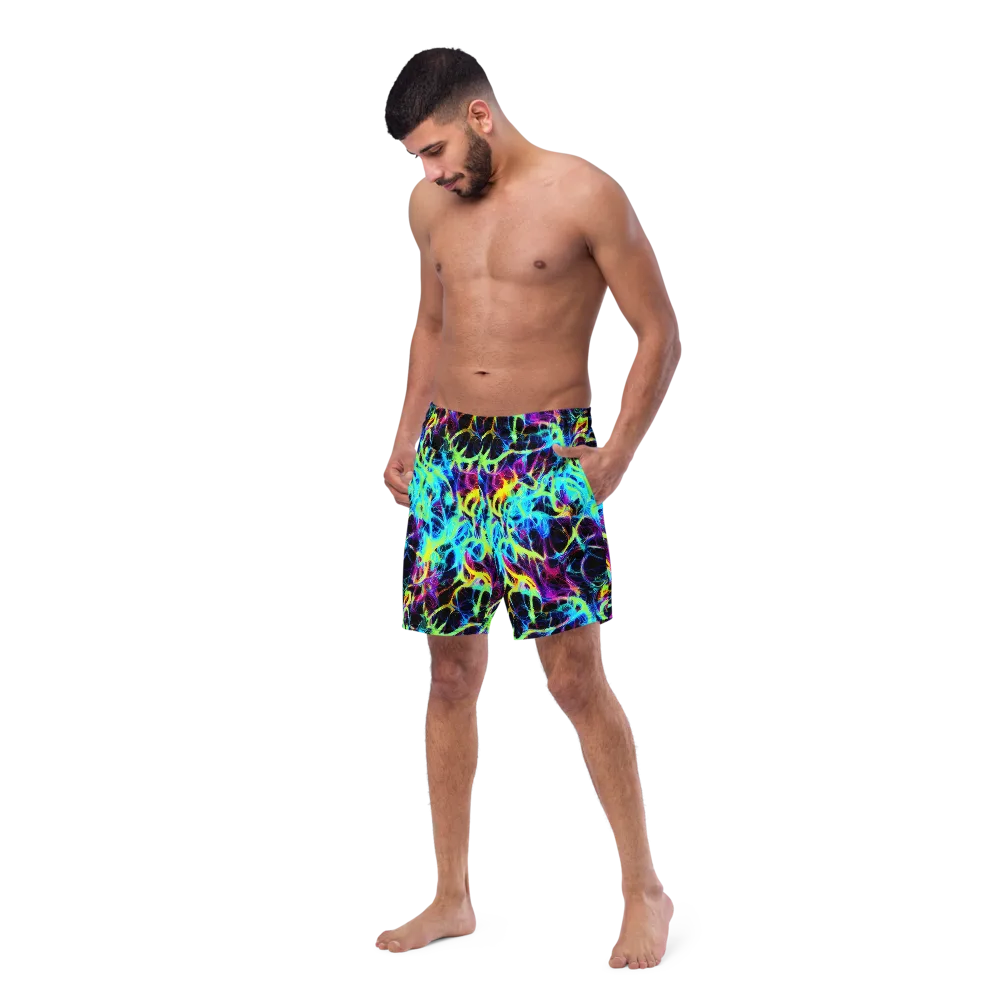 Celestial Tangledown on Swim Trunks — Left Front
