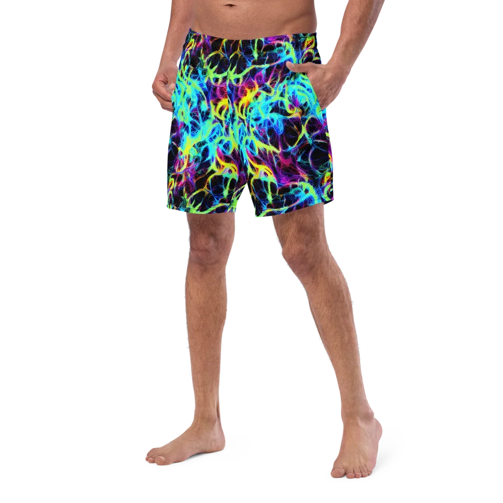 Celestial Tangledown on Swim Trunks — Left Front