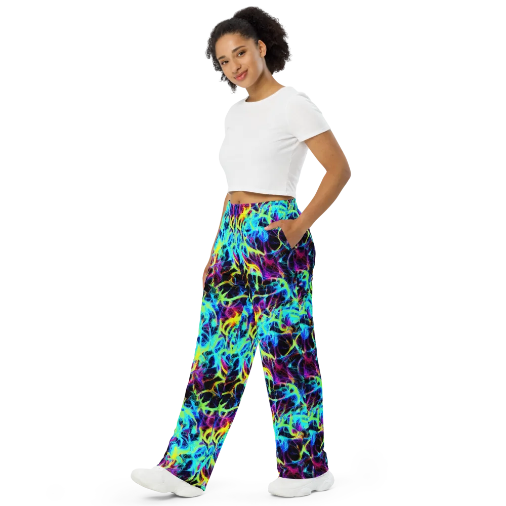 Celestial Tangledown on Wide-Leg Pants — Left Front
