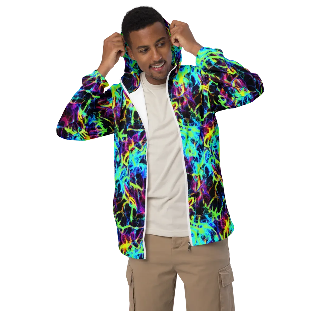 Celestial Tangledown on Men's Windbreaker — Front