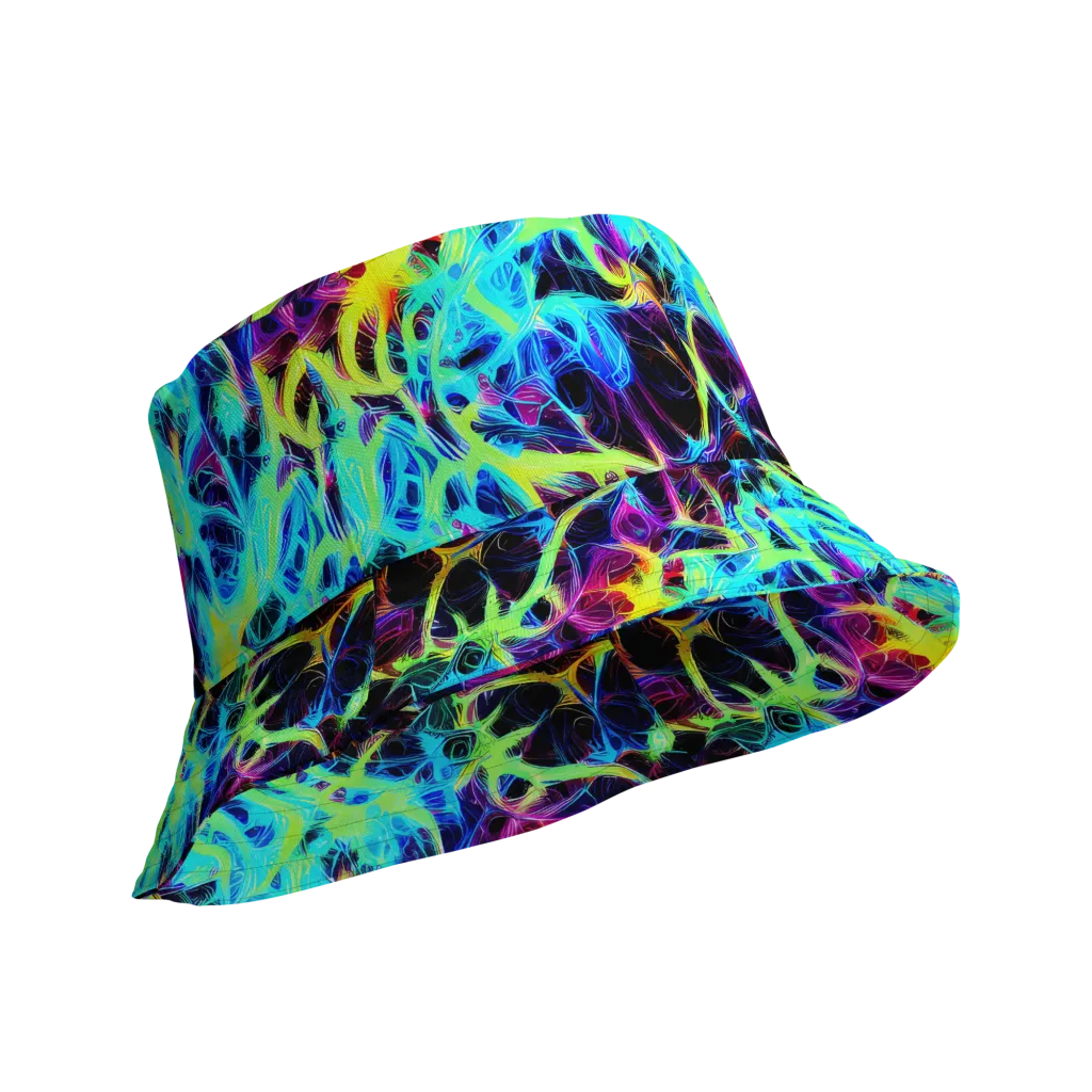 Celestial Tangledown on Reversible Bucket Hat — Product details Outside