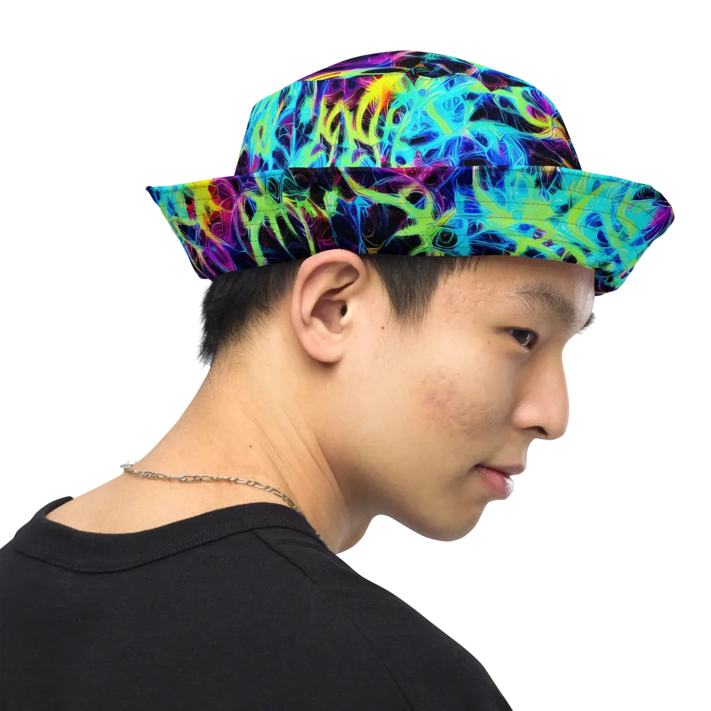Celestial Tangledown on Reversible Bucket Hat — Right Outside