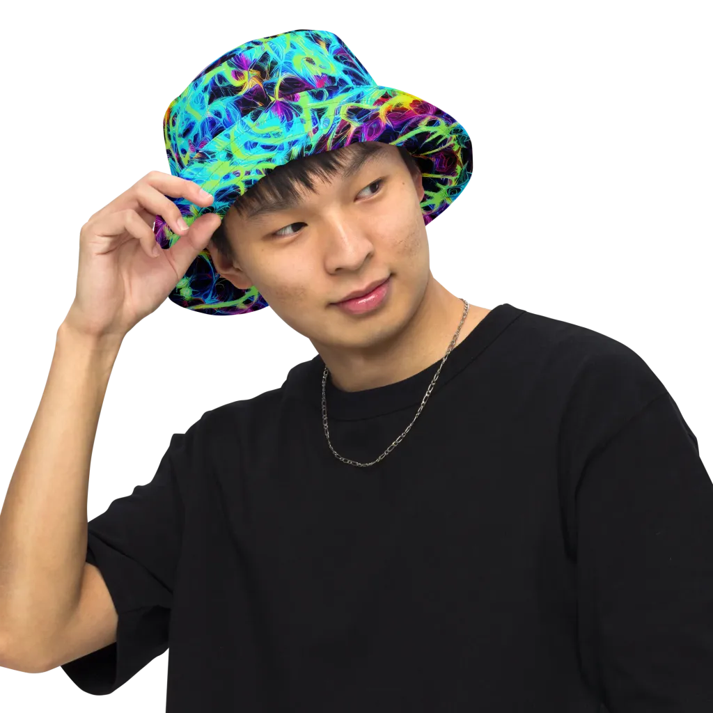 Celestial Tangledown on Reversible Bucket Hat — Front Inside