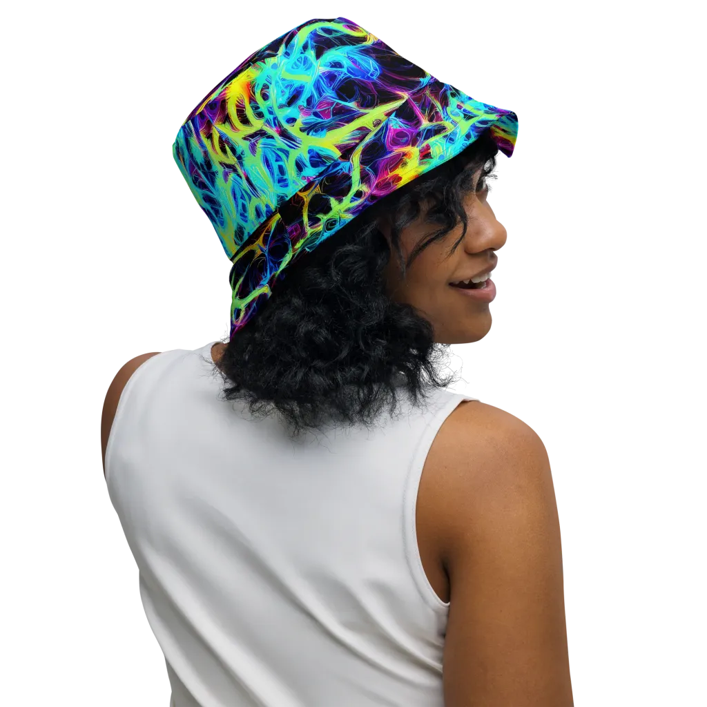 Celestial Tangledown on Reversible Bucket Hat — Right Outside