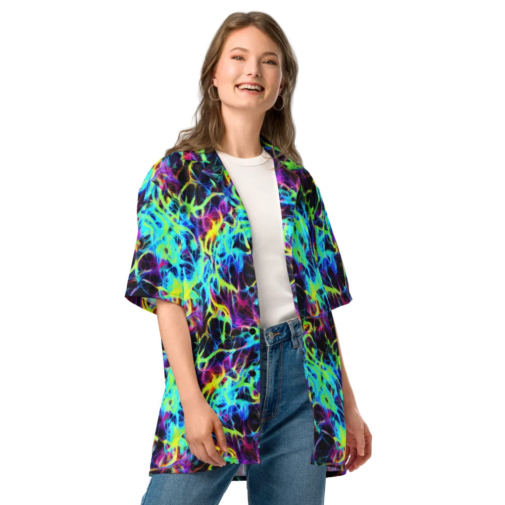 Celestial Tangledown on Button Shirt — Front