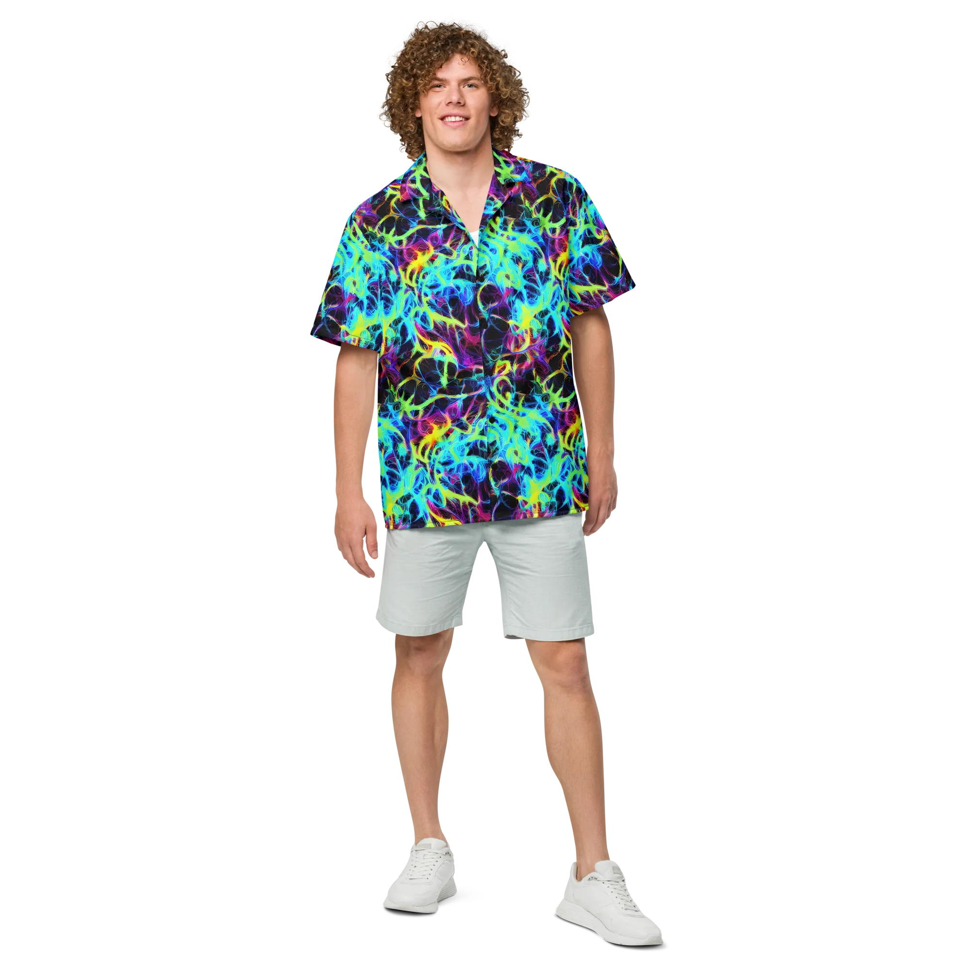 Celestial Tangledown on Button Shirt — Front