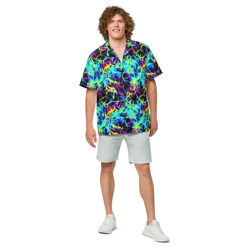 Celestial Tangledown on Button Shirt — Front
