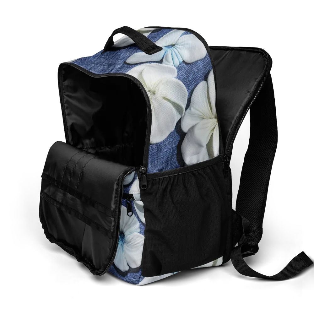Azure Petal Drift on Utility Backpack — Product details 2