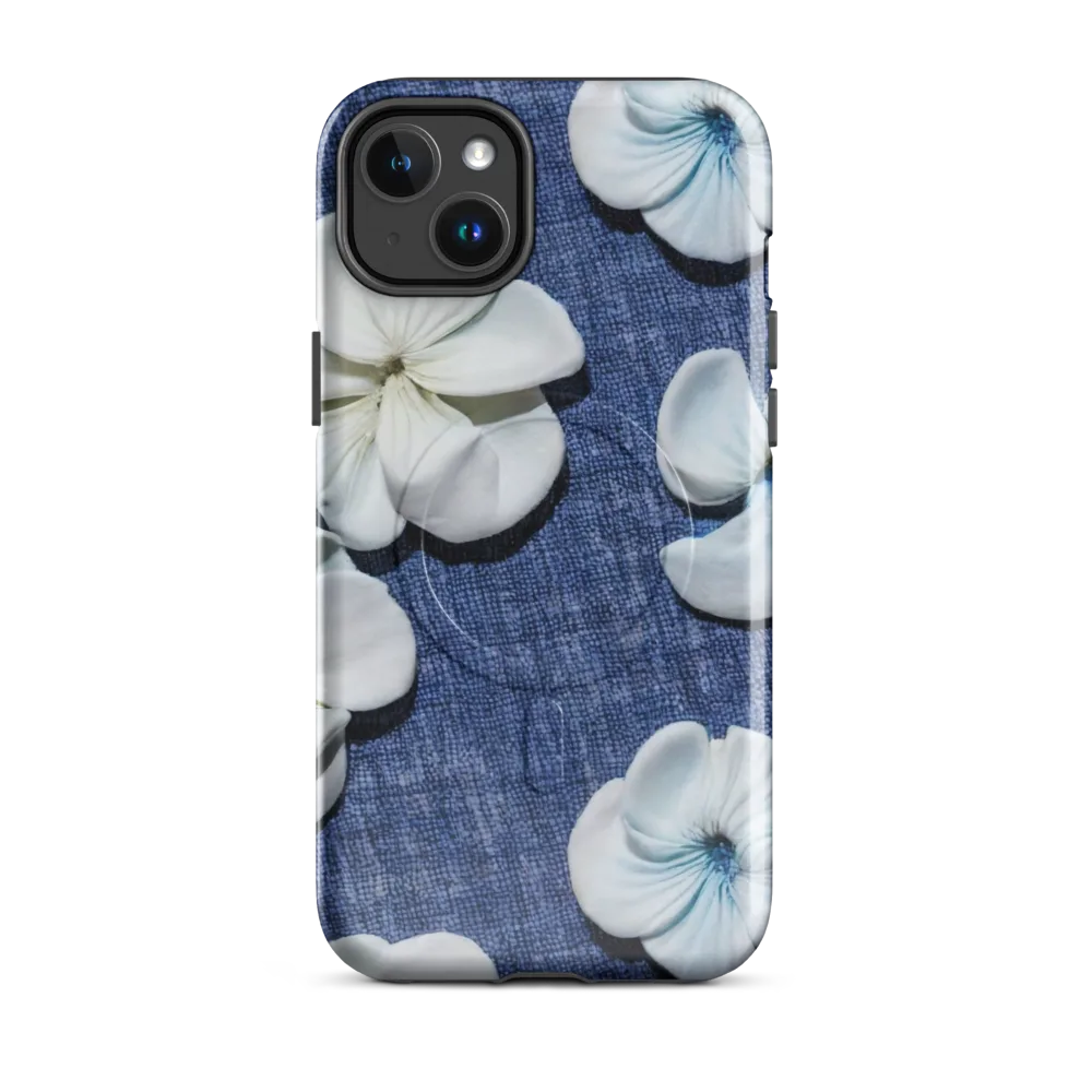 Azure Petal Drift on MagSafe Tough Case for iPhone® — Front