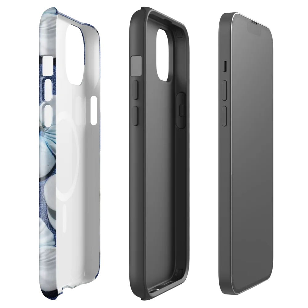 Azure Petal Drift on MagSafe Tough Case for iPhone® — Front