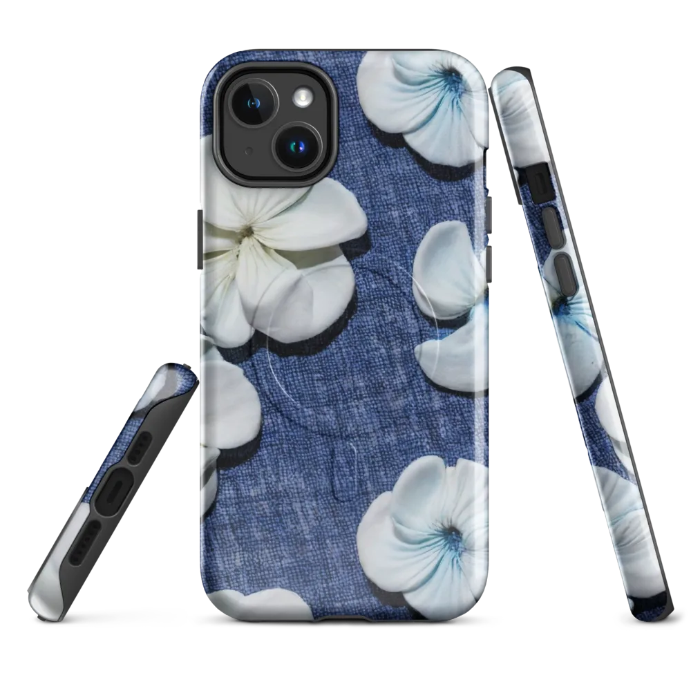 Azure Petal Drift on MagSafe Tough Case for iPhone® — Front