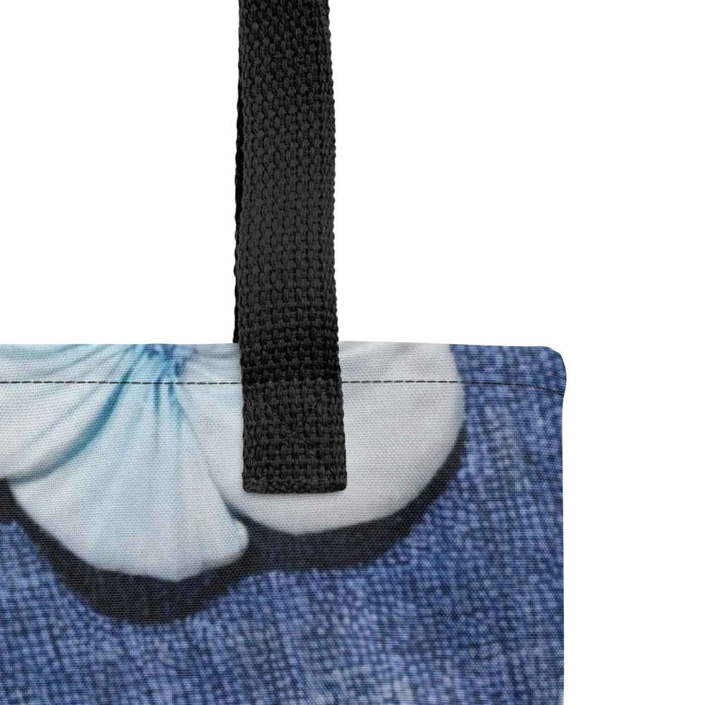 Azure Petal Drift on Tote Bag — Product details