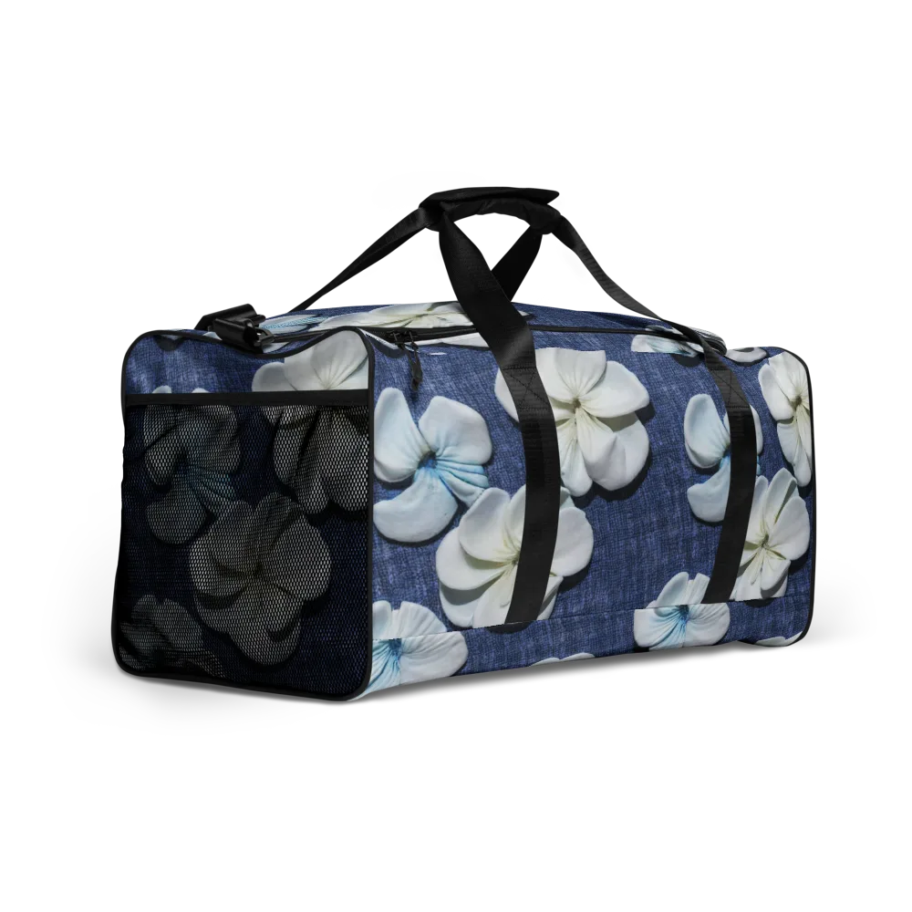 Azure Petal Drift on Duffle Bag — Right Front