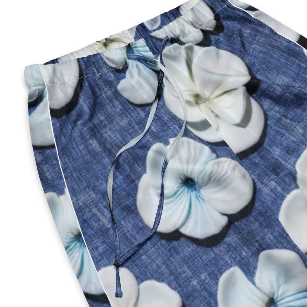 Azure Petal Drift on Women's Pajama Pants — Product details