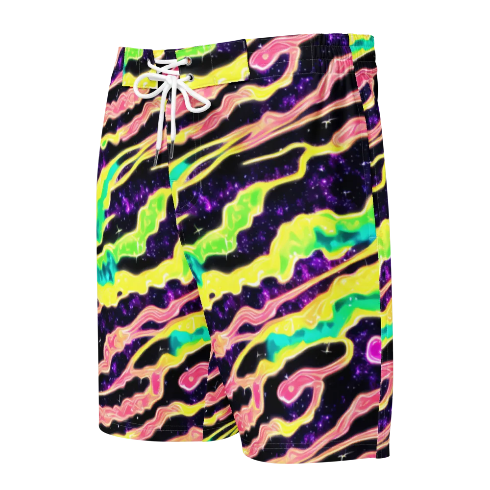 Galactic Taffy on Men's Board Shorts — Front