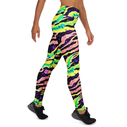Galactic Taffy on a Yoga Leggings