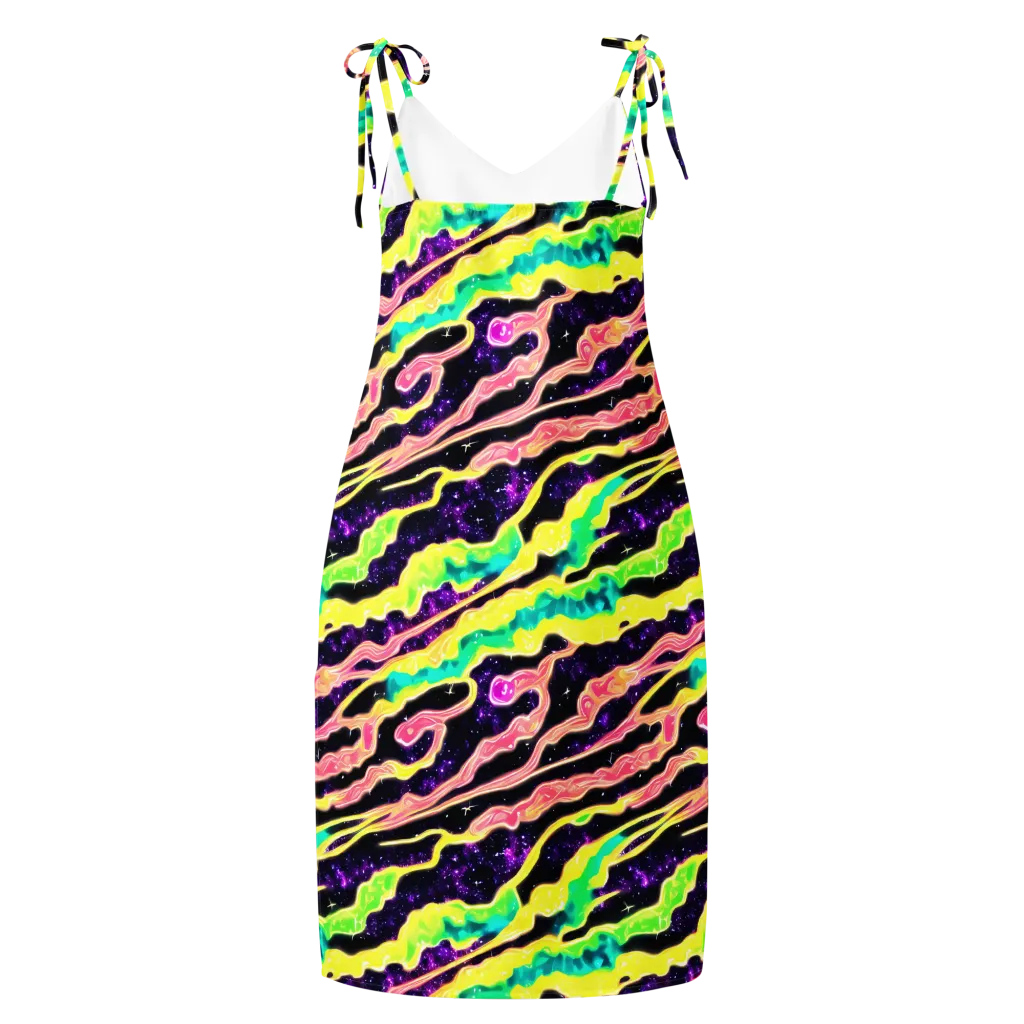 Galactic Taffy on Slip Dress — Back