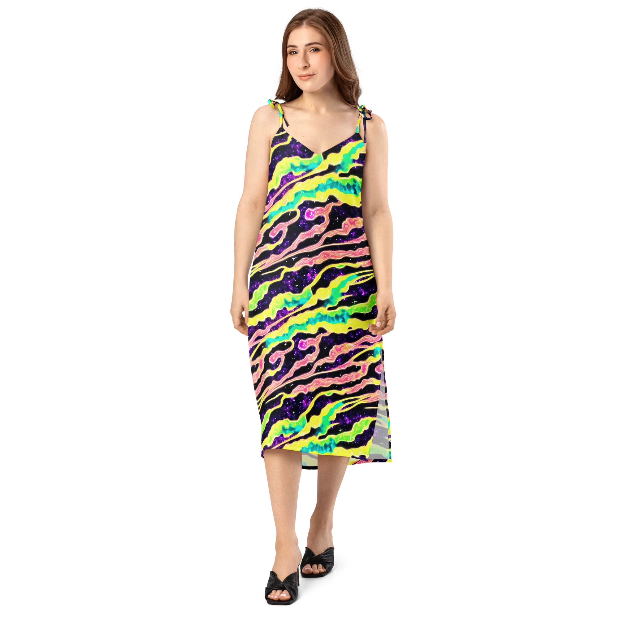 Galactic Taffy on Slip Dress — Front